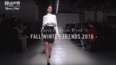 [Fashion] 2016 추/동 파리 패션 위크-한류세계
