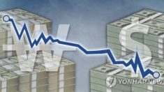 원화 한달새 2.8% 급락…주요 16개 통화중 하락률 1위