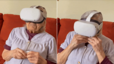 어릴 적 엄마랑 함께 가던 ‘추억의 장소’ VR로 보고 눈물 펑펑 쏟은 100세 할머니 (영상)