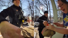 교통위반으로 체포된 라이더 대신 시민이 주문한 음식 배달해준 친절한 경찰