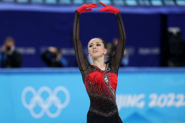 러시아 발리예바, 올림픽 피겨 첫 여자 쿼드러플 점프