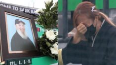 부산 사직구장에 등장한 ‘사직 할아버지’ 영정사진에 눈물 펑펑 쏟은 관중들