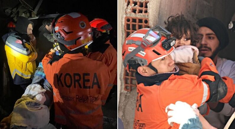 튀르키예 지진 현장에 파견된 한국 구호대… 첫날 생존자 5명 구했다